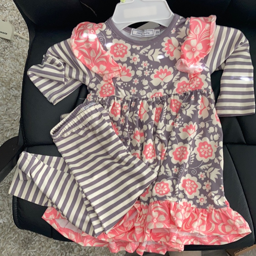 NWT Little Millie Floral Dress and Leggings 18mo